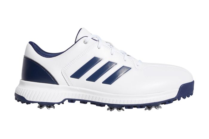 adidas CP Traxion (Herren, Wide, Weiß/Blau) Golfschuh
