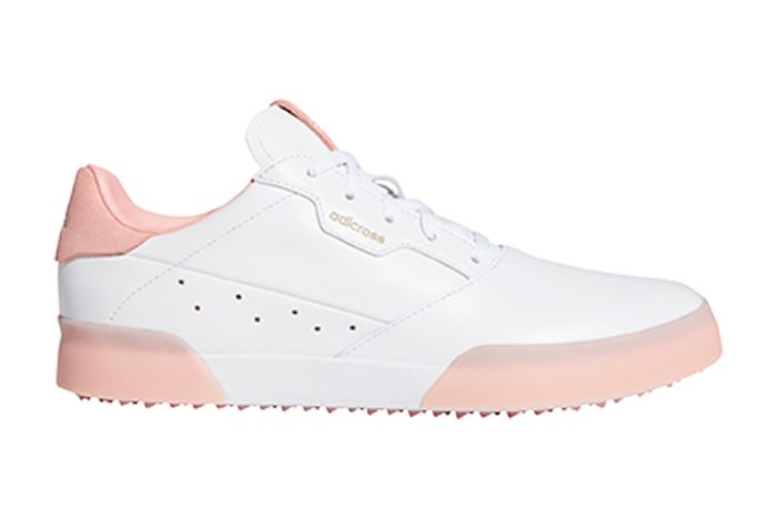adidas Adicross Retro (Damen, Weiß/Pink) Golfschuh
