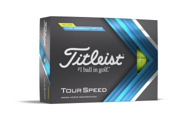 Titleist Tour Speed Golfbälle-Gelb-12-Pack