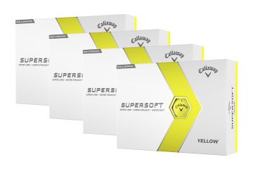 Callaway Supersoft Golfbälle 4er-Pack Gelb