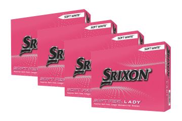Srixon Soft Feel Lady Golfbälle 4er-Pack Weiß