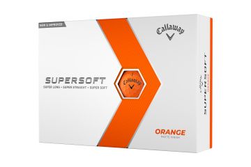 Callaway Supersoft Matte 2023 Golfbälle-Orange-12-Pack
